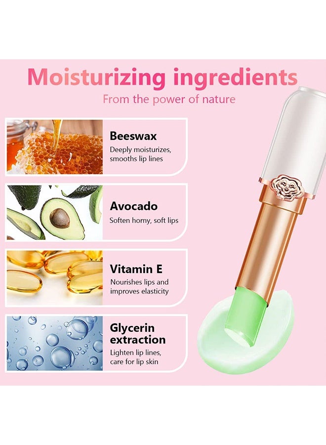 OMGA Aloe Tinted Lip Balms, Light Pink Lip Tint Gloss, Long Lasting Waterproof Lipstick, Tint Stain Glaze Pack Lipstick for Women Girls 3g - Image 4