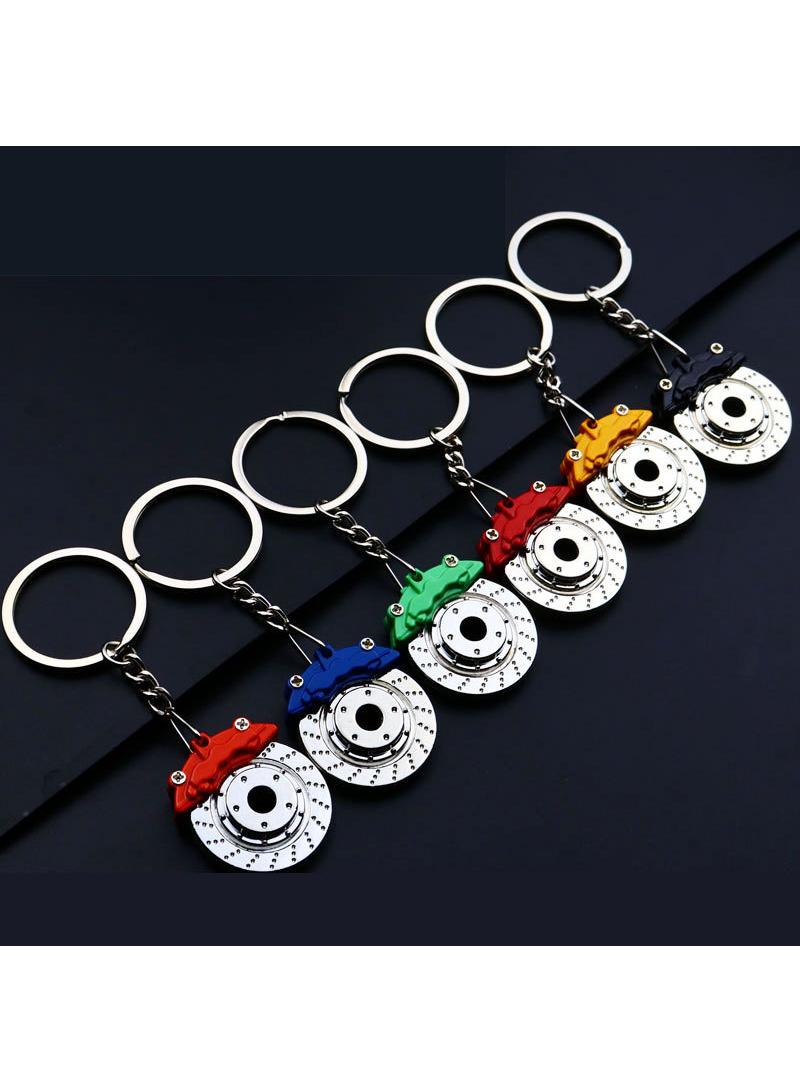 general 6-Piece Zinc Alloy 3D Brake Rotor Keychain Set - Image 1
