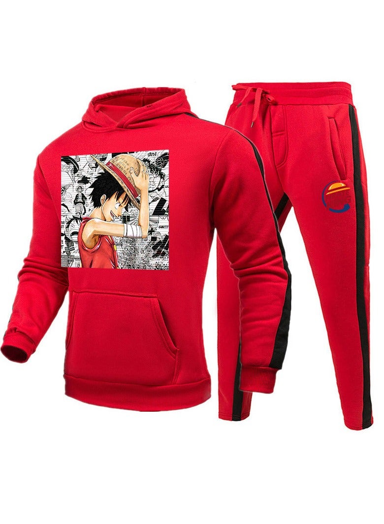 KUYING New Printed One Piece Casual Hoodie Set  - Image 1