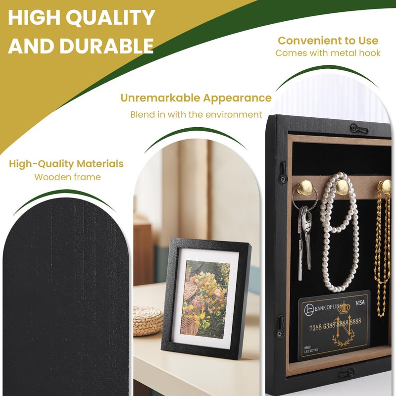 BARGIFTS Diversion Safe 6.5"x8.5" Picture Frame Safe with Secret Compartment for Valuables, Hidden Storage Picture Frame with Hooks, Wall-Mounted Secret Storage Box for Bedrooms, Living Rooms, and Offices - Image 4