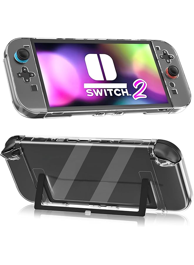 KASTWAVE Dockable Clear Case For Nintendo Switch 2 (2025) Protective Cover For Switch 2 And Joy Con Controllers Durable Pc Shell Transparent Slim Design Shockproof And Scratch Resistant - Image 1