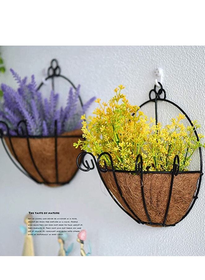 Generic FFD Metal Hanging Planter Hanging Metal Planter Basket with Coco Coir Liner  - Image 1