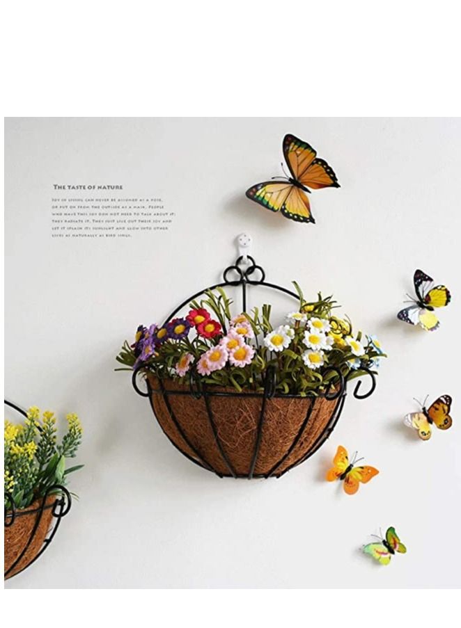 Generic FFD Metal Hanging Planter Hanging Metal Planter Basket with Coco Coir Liner  - Image 4