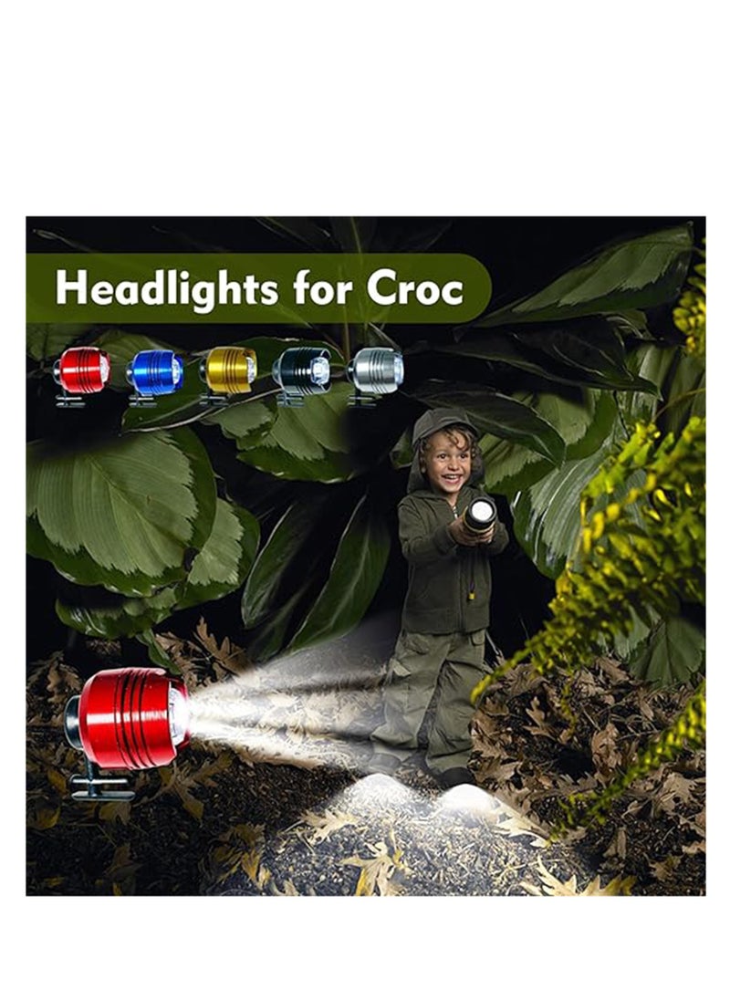 SYOSI - 2 قطعة Croc Charm Croc المصابيح الأمامية أحذية مضادة للماء أضواء سحرية للكلاب المشي مفيد التخييم مناسبة للبالغين والأطفال - Image 1