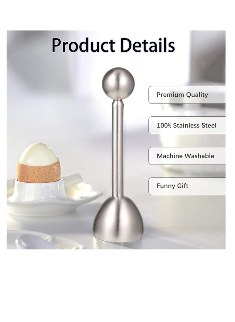 Stainless Steel Egg Shell Cutter, Soft Hard Boiled Egg Topper Separator Remover, Poached Egg Shell Cutter