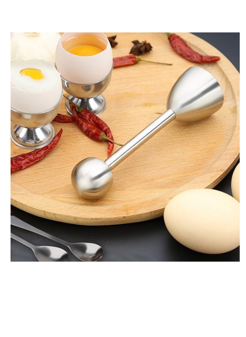 Stainless Steel Egg Shell Cutter, Soft Hard Boiled Egg Topper Separator Remover, Poached Egg Shell Cutter