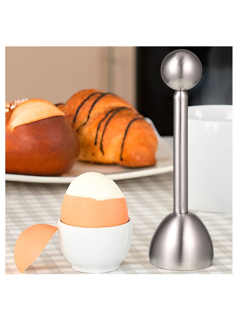 Stainless Steel Egg Shell Cutter, Soft Hard Boiled Egg Topper Separator Remover, Poached Egg Shell Cutter
