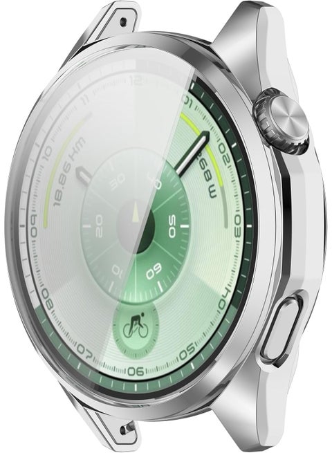 Case Compatible with Huawei Watch GT6 46MM  2025 Case All-Around Screen Protector Watch Soft TPU Shockproof Cover Slim Guard Thin Bumper Shell Protector ( clear)