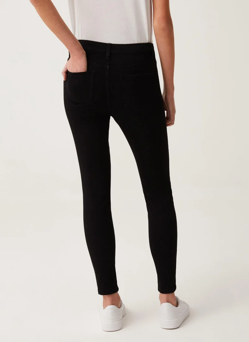 Ovs Ovs Stretch Jeggings With Button