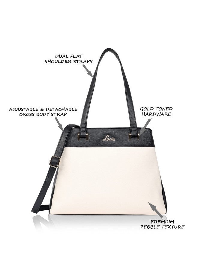 Lavie Kahlo Large Hilite Satchel 3 Compartment(OFFWHITE) - Image 3