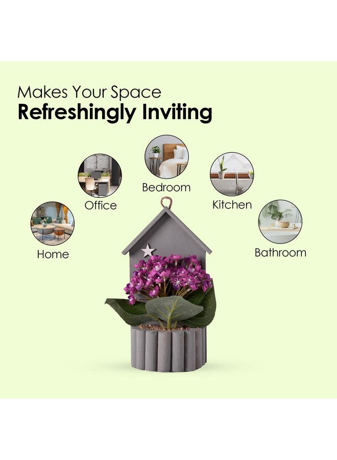 هارتس نبات اصطناعي | نباتات لديكور المكاتب | وعاء زهور صناعية للديكور | زهور صناعية للديكور | نباتات ذات مظهر طبيعي | 63 رأس زهرة الربيع | متعدد الألوان - Image 4