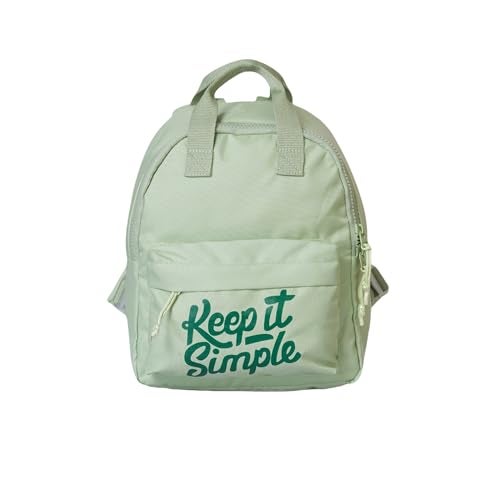 QIPS Keep It Simple 11-Inch Stylish & Trendy Mini Backpack for Travel, College & Daily Use | Compact & Durable Bag for Girls & Women - Saga Green - Image 1