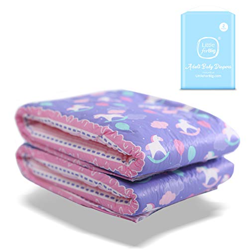 Littleforbig Printed Diaper 2 Pieces - Little Fantasy (Large 36″-46″) - Image 1