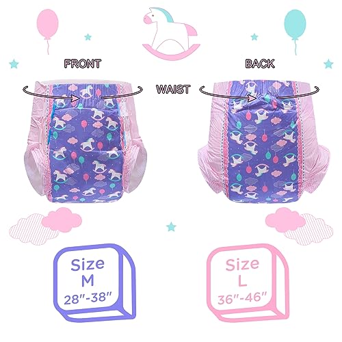 Littleforbig Printed Diaper 2 Pieces - Little Fantasy (Large 36″-46″) - Image 3