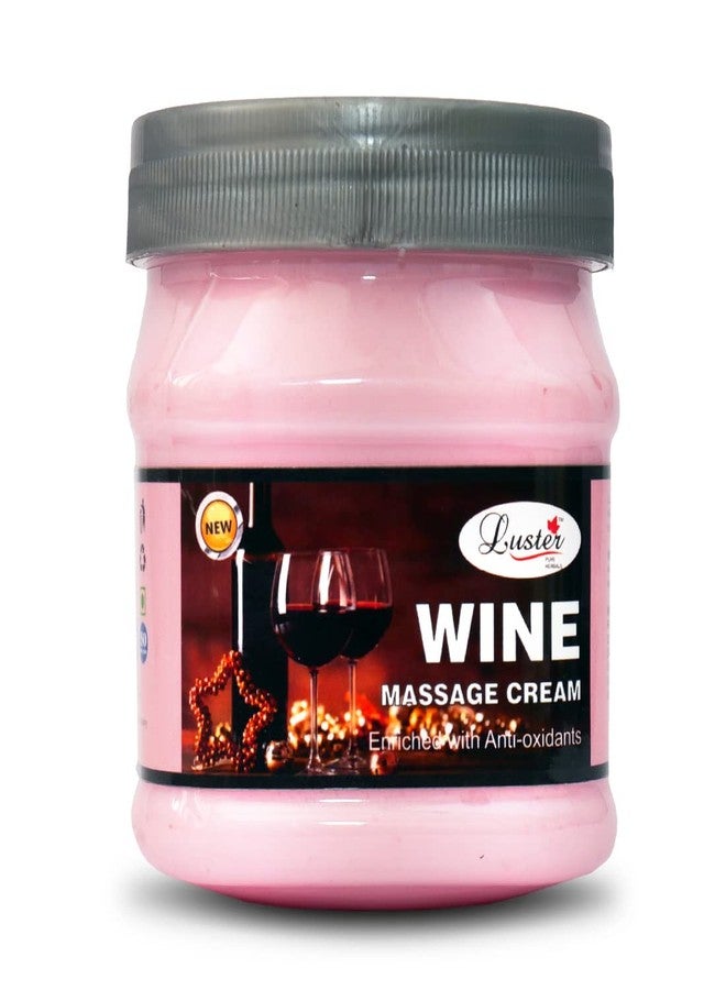 Luster Wine Facial Massage Cream | Enriched with Anti-Oxidants | Instant Glow & Nourishment | For Glowing & Soft Textured Skin | Face & Body Massage Cream for Men & Women | No Paraben & Sulfate-500ml. - Image 1