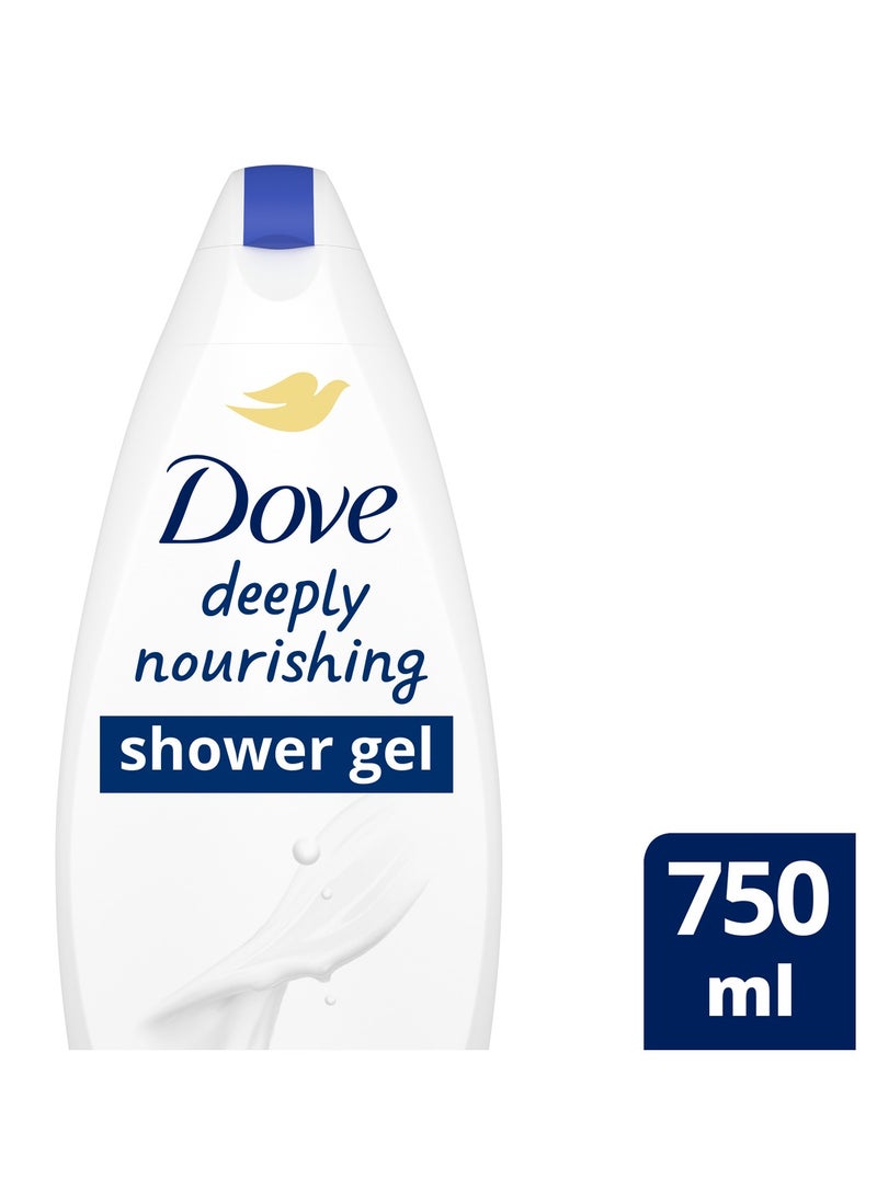 Dove Dove Shower Gel Deeply Nourishing Body Wash 750 ML  - Image 1