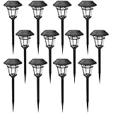 MAGGIFT 12 Pack Solar Pathway Lights Outdoor Solar Garden Lights for Patio, Yard, Driveway - Image 1