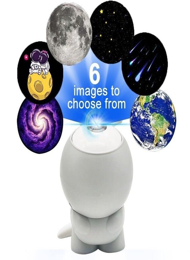Seadra Night Light, Star Projector Night Light, Starry Night Light, Astronaut LED Projection Lamp with Remote Control, Adjustable Head Angle for Home Party Ceiling Decor, Valentine Gift - Image 3