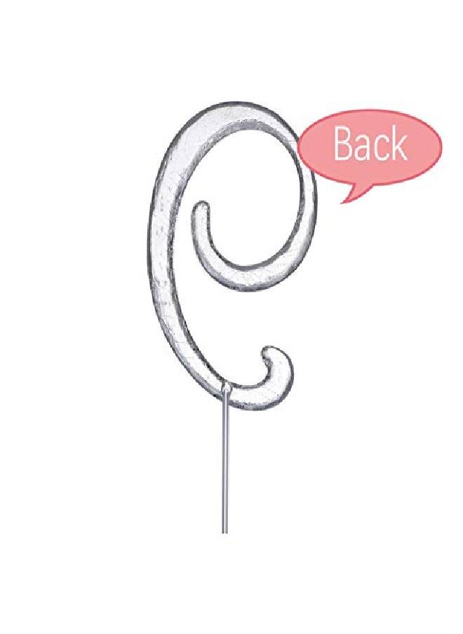 MAGJUCHE Silver 9" Crystal Cake Topper Number 9 Rhinestones 9Th Birthday Cake Topper Boy Or Girl Birthday Or 9Th Anniversary Party Decoration Supply  - Image 5