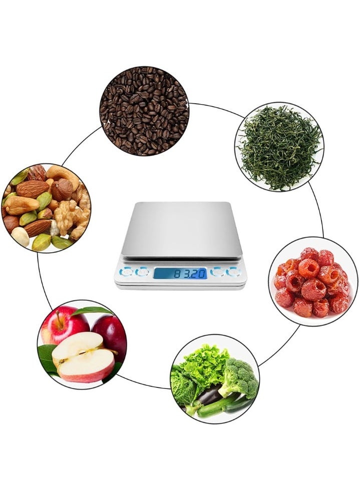 BLOOMING TIME Digital Kitchen Scale, maxin Highly Accurate Multifunctional Cooking Food Scale with Back-Lit LCD Display - Image 2