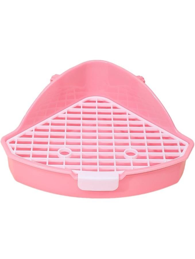 Corner Toilet Tray For Small Pet Animal Cage Bedding Litter Box Potty Training Accessories B - Image 1
