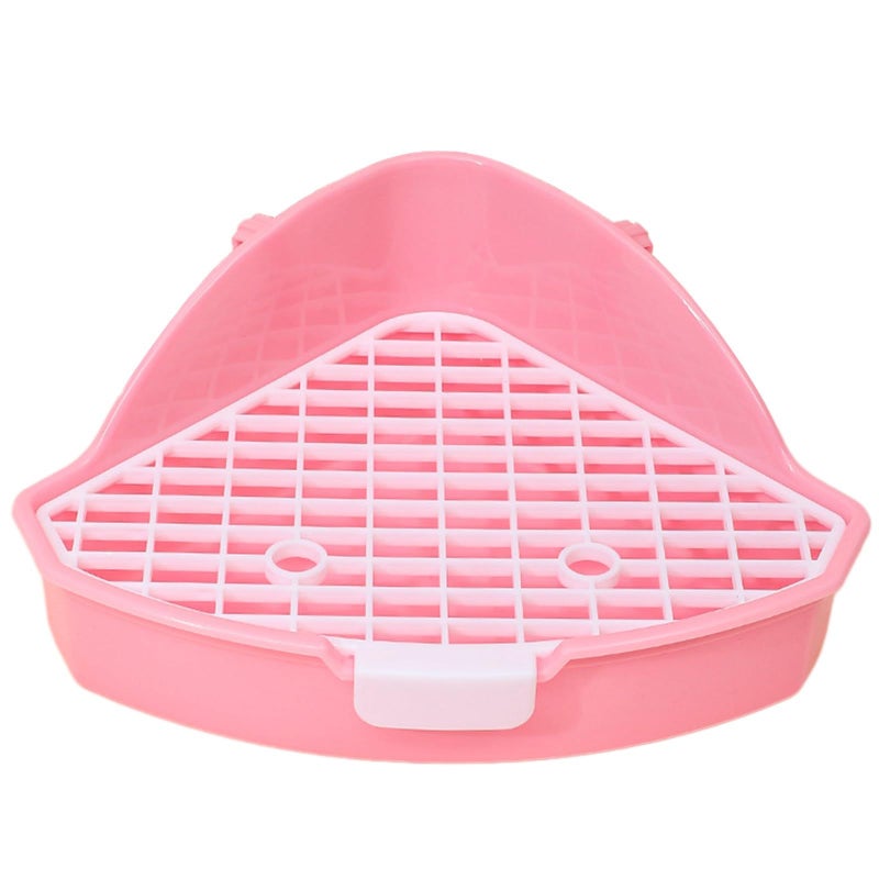 Corner Toilet Tray For Small Pet Animal Cage Bedding Litter Box Potty Training Accessories B - Image 2