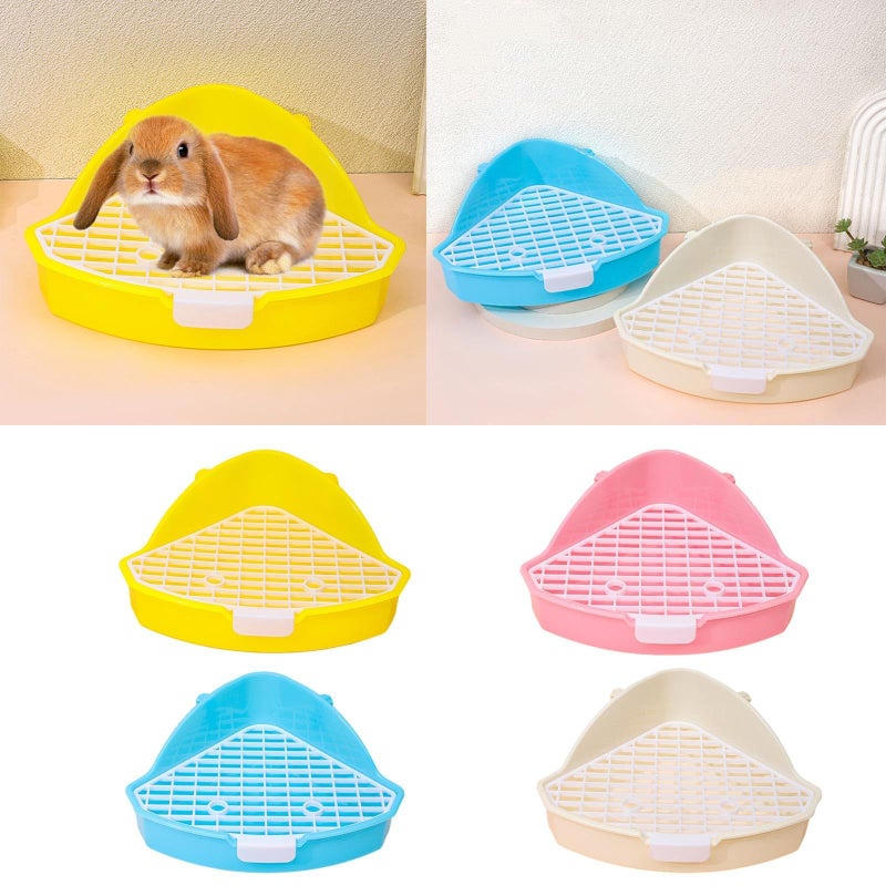 Corner Toilet Tray For Small Pet Animal Cage Bedding Litter Box Potty Training Accessories B - Image 3