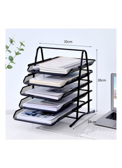 5-Tier Document Tray,Letter Tray Desk Organizer, Mesh Tray, Document, Letter, Office Paper Organizer, Black - pzsku/ZEA50A3A2A4CD106BA9D3Z/45/_/1721813824/ef6ca26f-099f-4ced-8d48-38c347bfd425