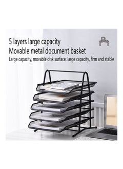 5-Tier Document Tray,Letter Tray Desk Organizer, Mesh Tray, Document, Letter, Office Paper Organizer, Black - pzsku/ZEA50A3A2A4CD106BA9D3Z/45/_/1721814903/252e097e-81c8-4ca0-9d4a-d6e7253e91ef