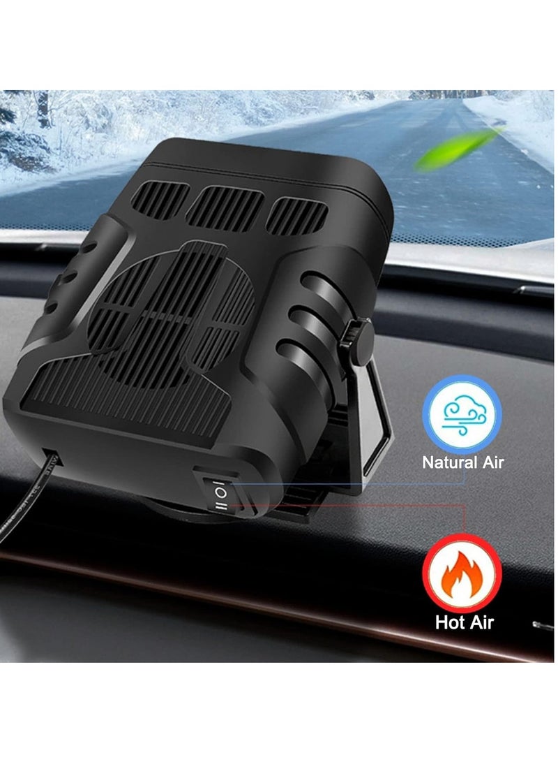 Car Heater 24V 200W Portable Auto Heater 2 in 1 Electric Cooling Heating Fan Auto Windshield Defroster Demister Heater - Image 3