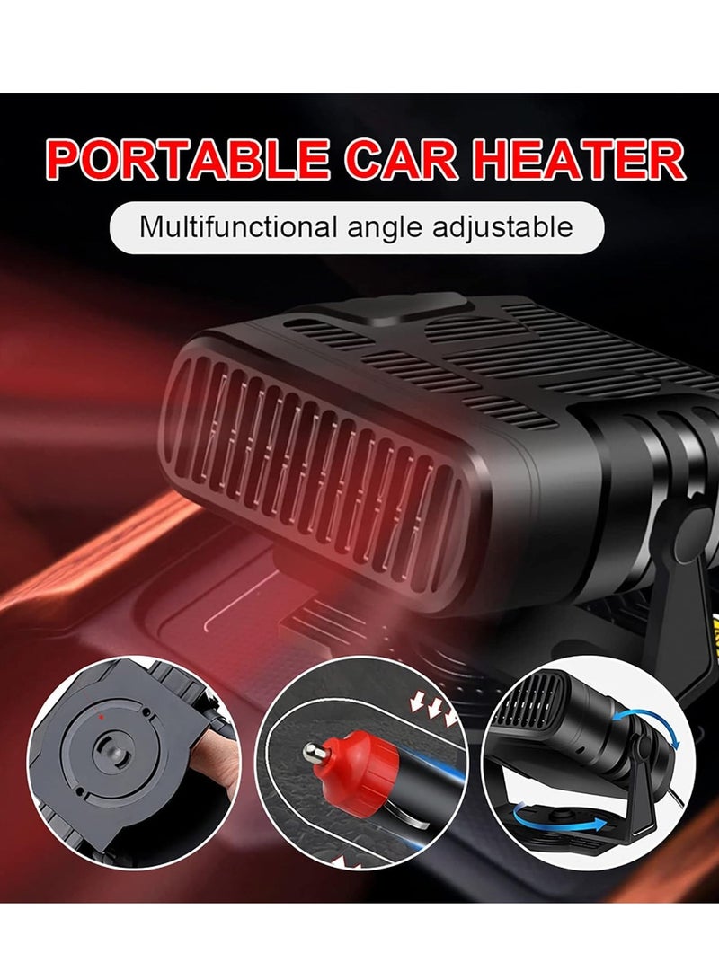 Car Heater 24V 200W Portable Auto Heater 2 in 1 Electric Cooling Heating Fan Auto Windshield Defroster Demister Heater - Image 2