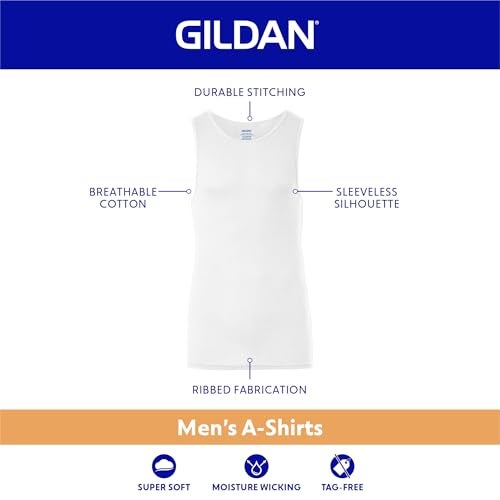 Gildan قمصان أ-شيرت للرجال من جيلدان، عبوة متعددة، نمط G1104، رمادي/أسود (5 عبوات)، كبير جداً - Image 2