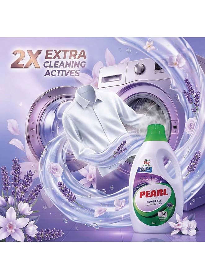 Pearl Lavender Liquid Detergent 3 L Value Pack With Built-in Fabric Softener Liquid  Detergent for Clothes, Removes 100% Tough Stains, 2X Freshness - Image 4