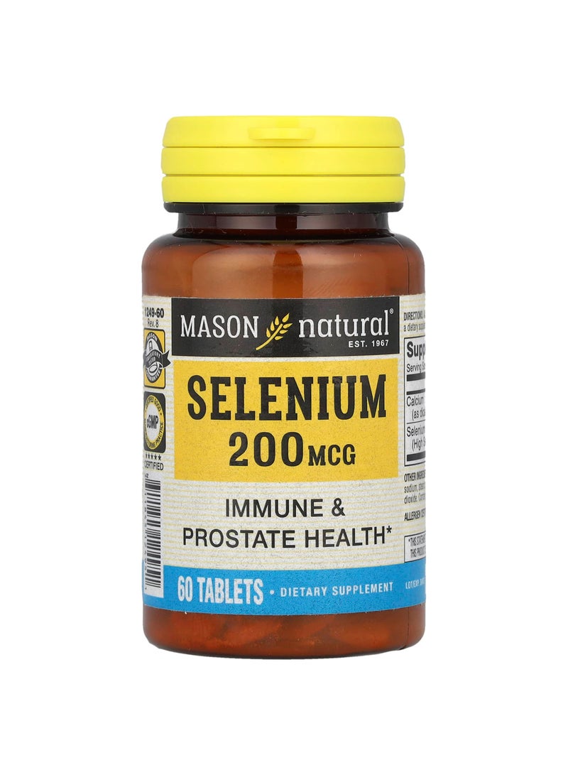 Mason Natural Selenium, 60 Tablets