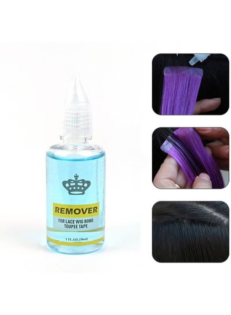 HaLunhi Fast Acting Remover for Tape，Hair Extension Tape Remover, Hair Remover, Wig Tape, Double Sided Hair Extension Tape -2pcs(30ML) - Image 2