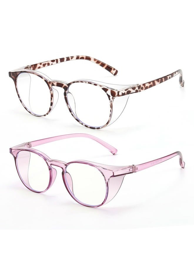 Outray 2 Pair Safety Glasses Clear Impact Resistant Bifocal Reading Glasses Non-Slip Wrap Around - Image 2
