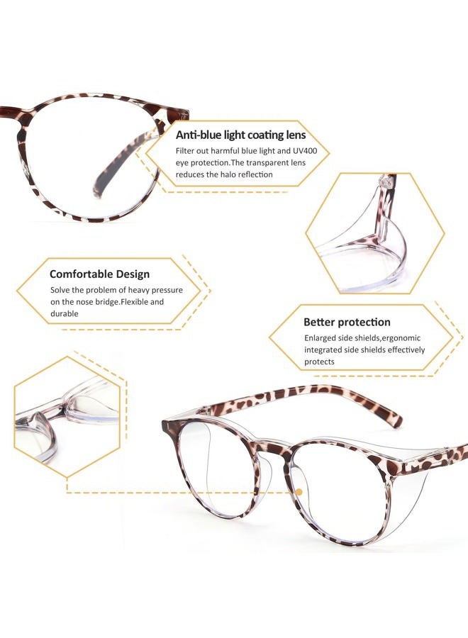 Outray 2 Pair Safety Glasses Clear Impact Resistant Bifocal Reading Glasses Non-Slip Wrap Around - Image 3