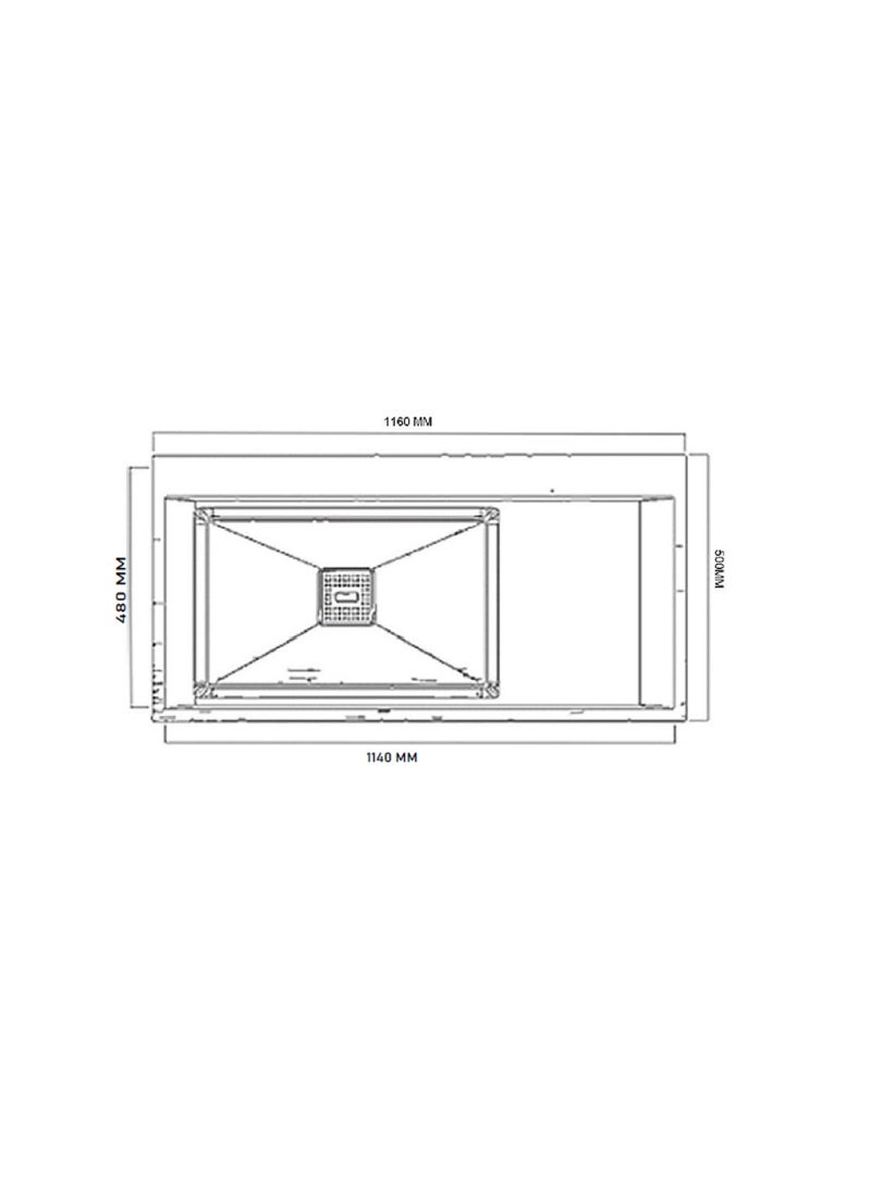 ELITE MARS SBSD11650S Top Mount Stainless Steel Kitchen Sink – Single Bowl Sink with Drain, Matte Finish & Heavy-Duty Design - Image 2