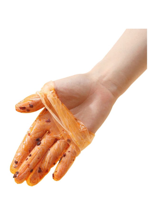 Maryya Pvc Disposable Gloves Medium 50 Count For Kitchen Dishwashing Cooking Vegetable Washing And Baking Household Thin Style - Image 3