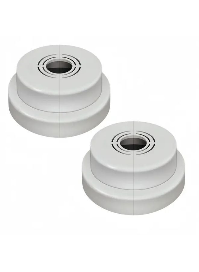 أغطية شفة ABS البيضاء المنقسمة طوق أنبوب قابل للتعديل لـ 10 26 33 مم PEX PVC - Image 1