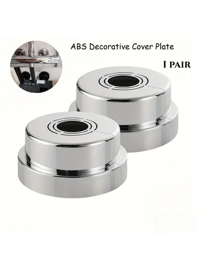 أغطية شفة ABS البيضاء المنقسمة طوق أنبوب قابل للتعديل لـ 10 26 33 مم PEX PVC - Image 2