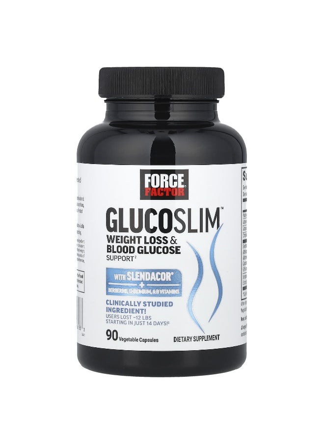 Force Factor Force Factor, Glucoslim™, Weight Loss & Blood Glucose Support, 90 Vegetable Capsules  - Image 3