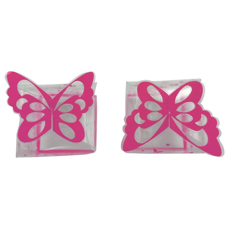 DIY Crafts Paper Pack, Set of 5 PVC Gift Boxes - Empty Folding Chocolate Packing and Storage Box for Party Gifts (Pack of 1) - Image 2