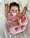 KOKOMANDY Cute 24inch Realistic Reborn Baby Dolls Toddler Girl That Look Real Soft Silicone Weighted Newborn Bebes Reborn with Brown Hair Rebirth Smile Babies Doll Cuddy Toys for Girls - Image 4