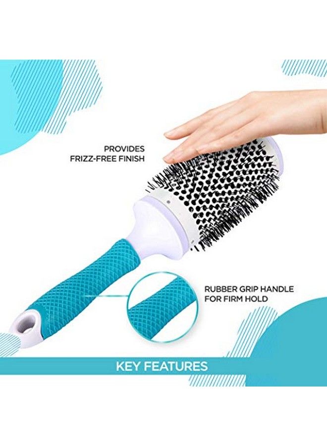 Roots Professional Round Hair Brush Ceramic Barrel Brushes For Blow Drying Curling & Straightening Add Volume & Shine Hair Brush For Women 58 Mm - Image 5