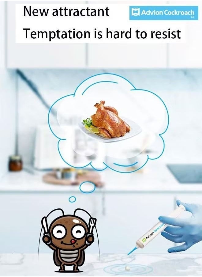 Incognito Advion Cockroach Gel Bait Pest Barrier Gel Formula 30g Pack Of 2 - Image 5