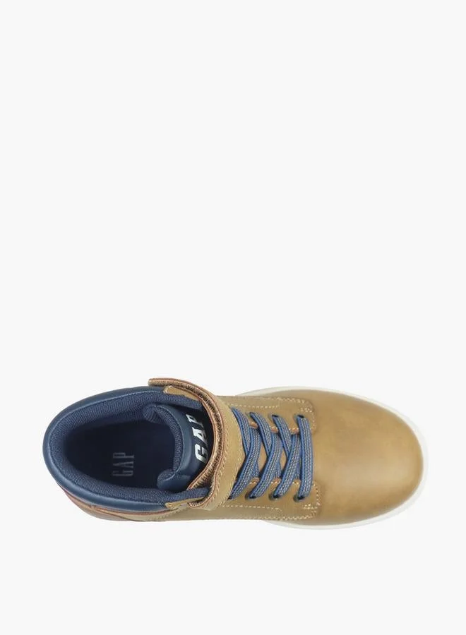 Gap TAN Boys Travis Hook & Loop Ankle Boots for Men | Best Price UAE