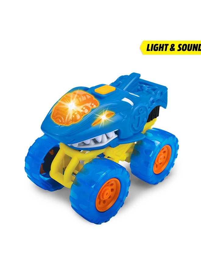 Dickie Monster Ranger Shark Truck Set 32cm with Trailer & Shark Vehicle, Freewheel, Light & Sound, Ages 3+ - Image 4