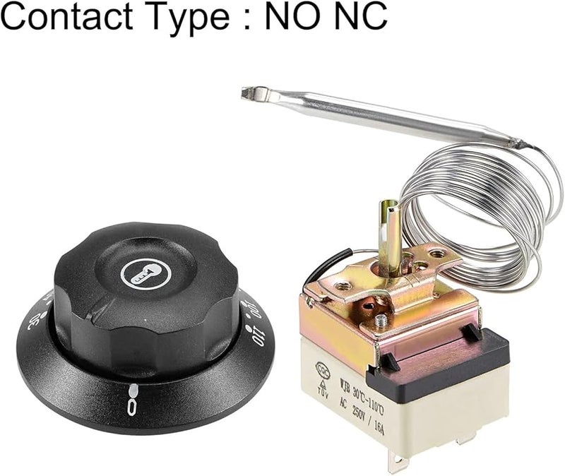 Temperature Control Switch Capillary Thermostat 30 110C 2m For Oven Refrigerator Heater - Image 2