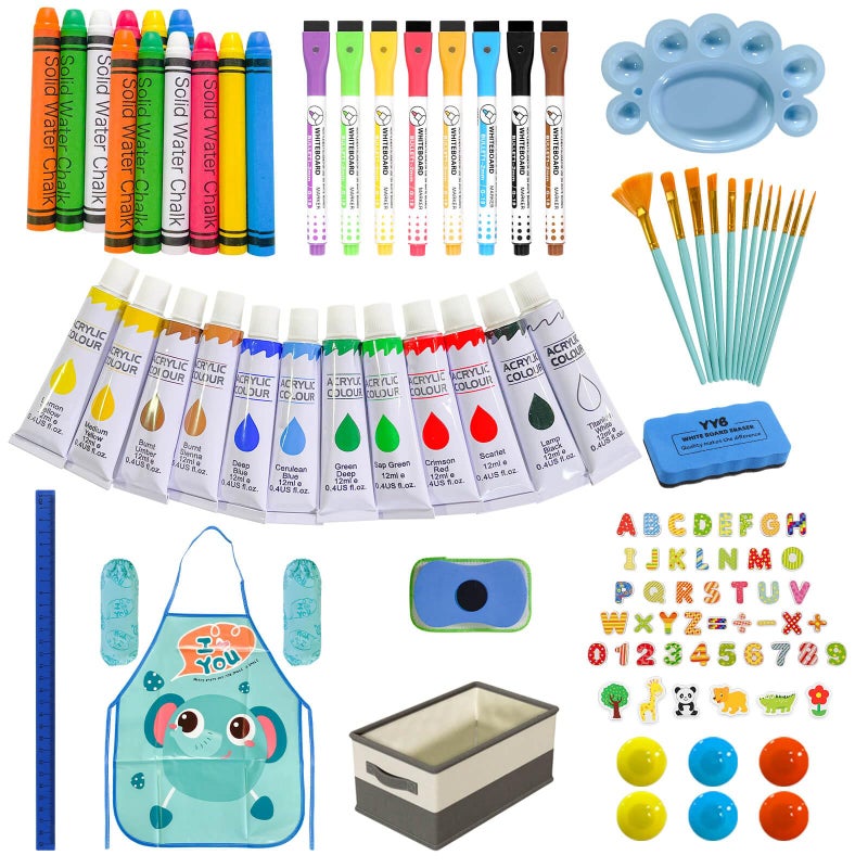 SUNFATT Kids Easel Accessory Set100 Art Supplies for Childrens PaintingDrawingor CraftingKids Toys for Ages Aged 3 4 5 6 7813 - Image 2